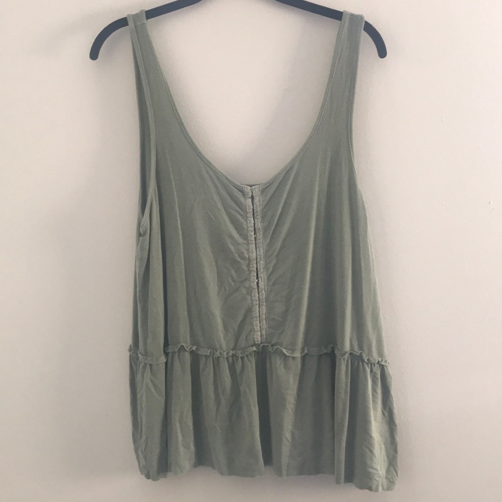 Green tank top